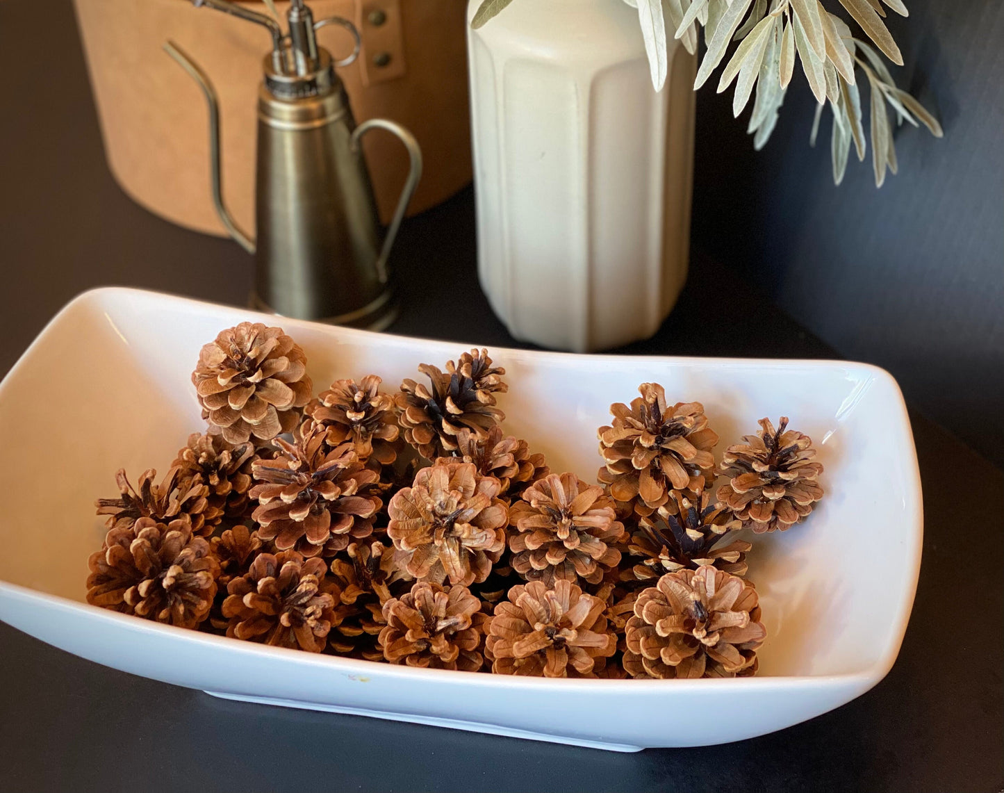 Naturally Dried Red Pine Cones: Rustic Holiday & Wedding Decor