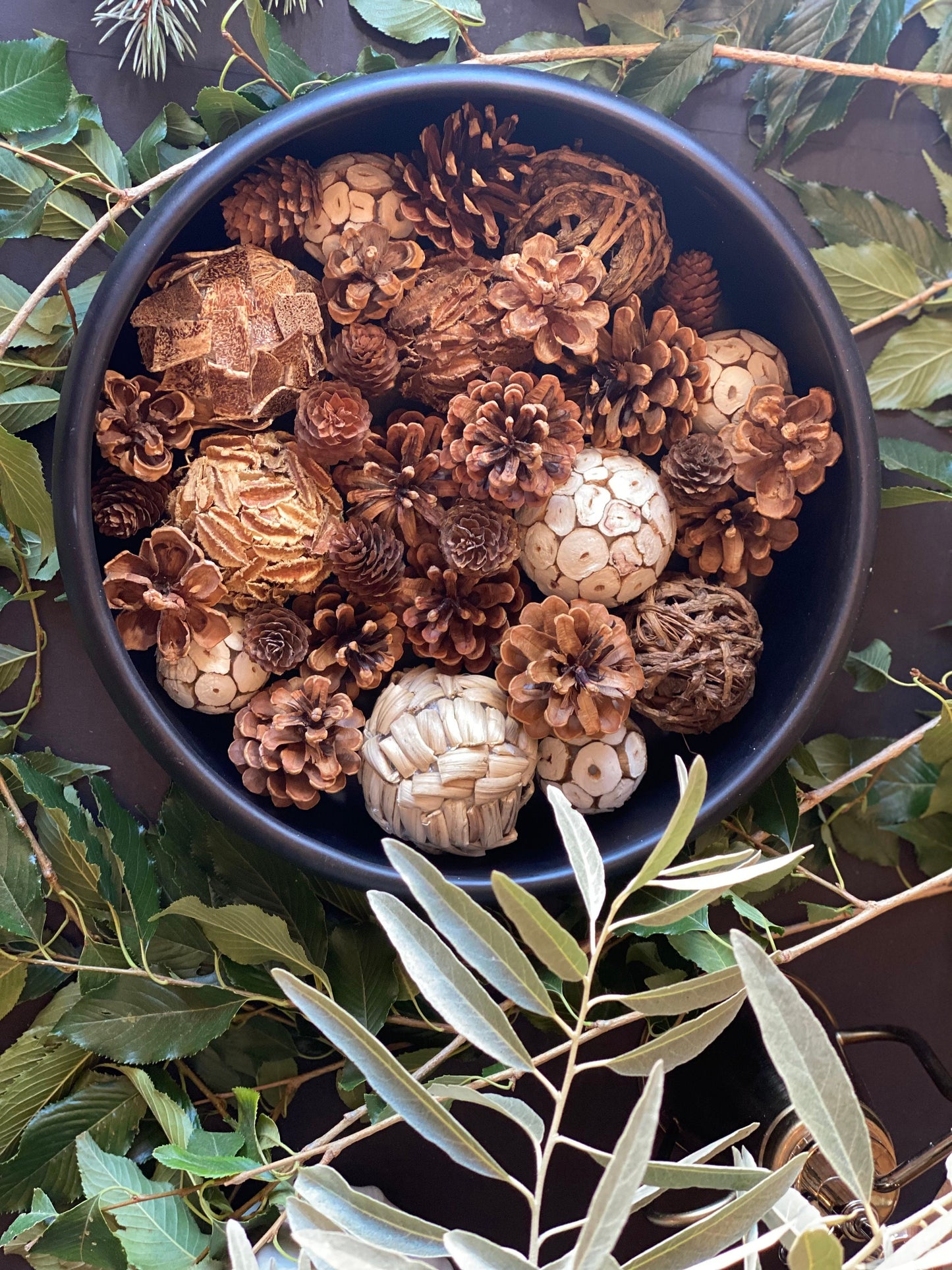 Naturally Dried Red Pine Cones: Rustic Holiday & Wedding Decor