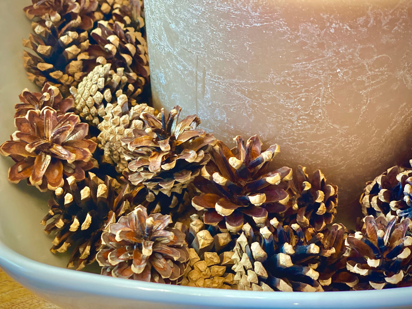 Mini Scotch Pine Cones: Natural Holiday Ornament, DIY Decor (8oz)