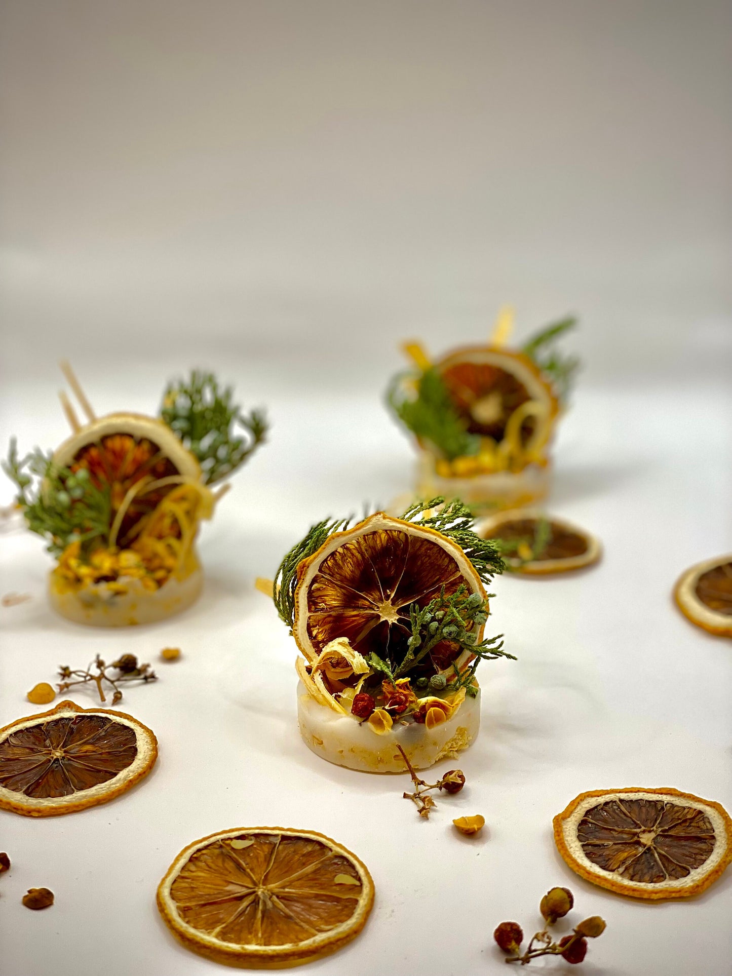 Handmade Fire Starter: Lemon Citrus & Albisa Flower Wedding Favors